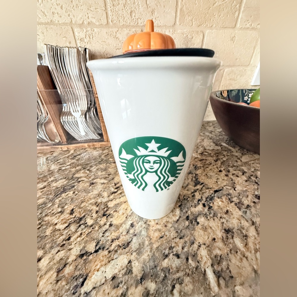 Starbucks Coffee Double Wall Ceramic Travel Mug 12 oz